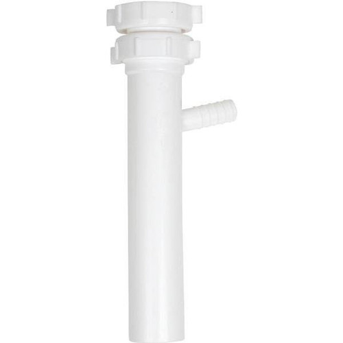 Oatey Plastic Slip-Joint Sink Drain Tailpiece, 1-1/2" X 8-1/4", High-Line Branch