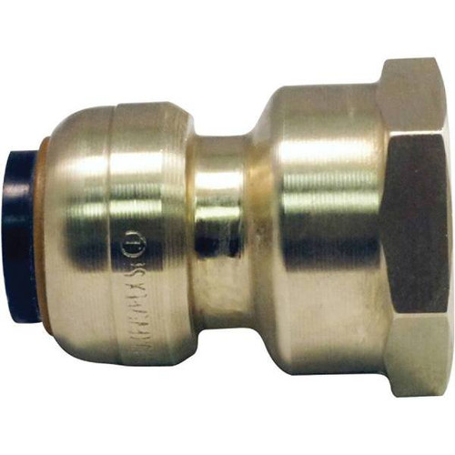Tectite 1/2 Brass Push-To-Connect X 3/4 In Female Pipe Thread Reducing Adapter