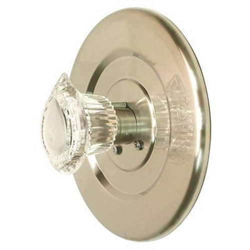 Proplus 1-Handle Trim Kit With Acrylic Handle In Brass, Valve Not Included