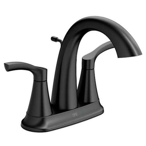 Cleveland Faucet Group Ash Matte Black Two-Handle High Arc Bathroom Faucet