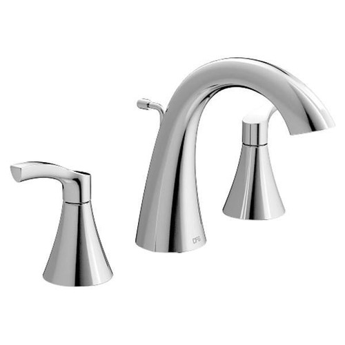 Cleveland Faucet Group Ash Chrome Two-Handle High Arc Bathroom Faucet