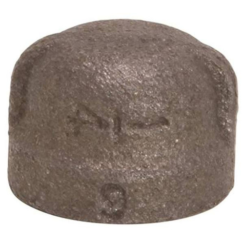 Proplus 3/4" Black Malleable Cap