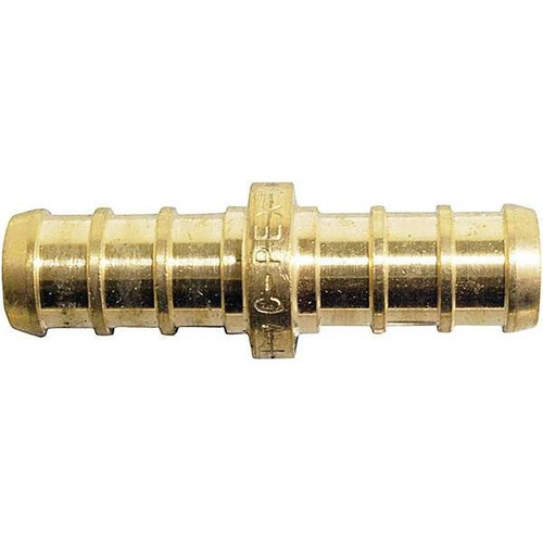 Apollo Pex-B Barb Coupling, 3/8", Brass