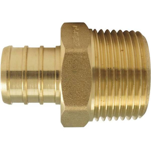 Apollo 3/4" Brass PEX-B Barb X 3/4" Male Pipe Thread Adapter Package Of 5