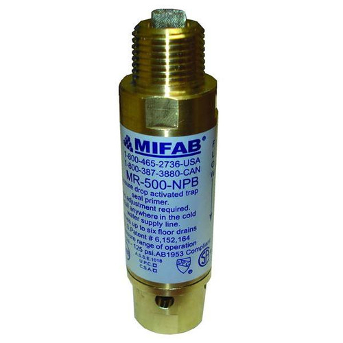 Mifab M-500 Pressure Drop Activated Trap Seal Primer 1/2 In. Connector
