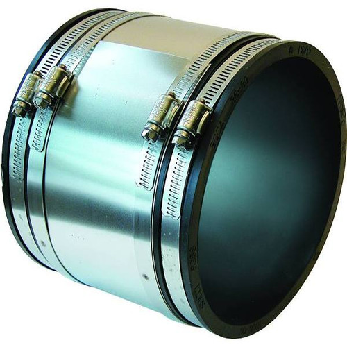 Fernco 2 In. Shielded Flexible PVC Coupling 4.3 PSI (Silver)