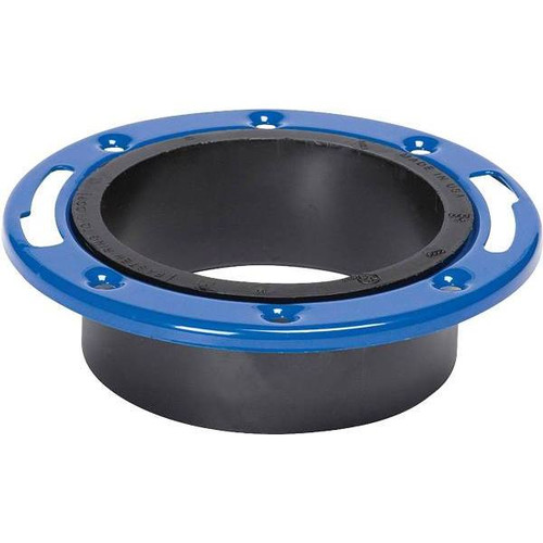 Nibco 4 In. X 3 In. ABS Flange X Hub Closet Flange Adjustable