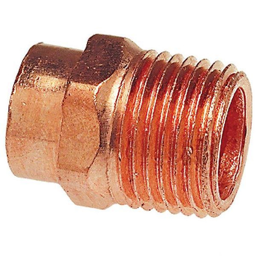 Nibco, 1-1/4 " Copper Pressure Cup X Mip Adapter Fitting