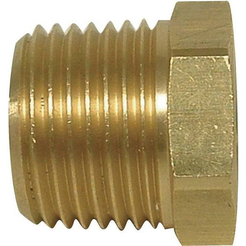 Everbilt 3/8 In. X 1/4 In. Brass Mip X FIP Hex Bushing
