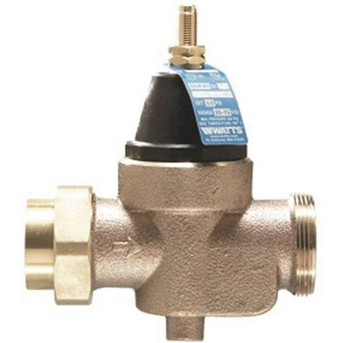 Watts Line Water Pressure Reducing Valve 1 In. Female Brass Lead Free