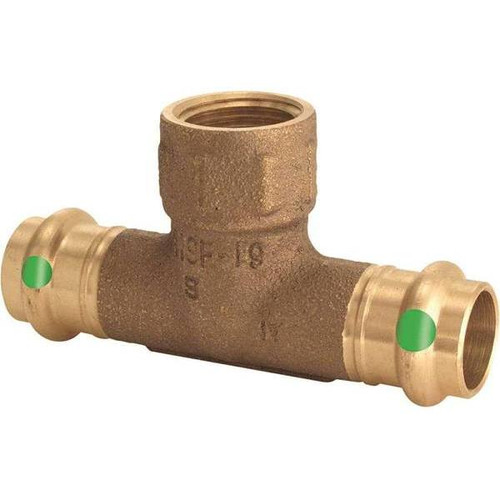 Viega Propress 3/4 In. X 3/4 In. X 3/4 In. Fpt Zero-Lead Bronze Tee