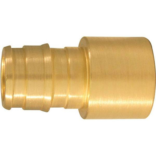 Apollo PEX-A Barb Female Sweat Adapter, 1/2" X 1/2", Brass