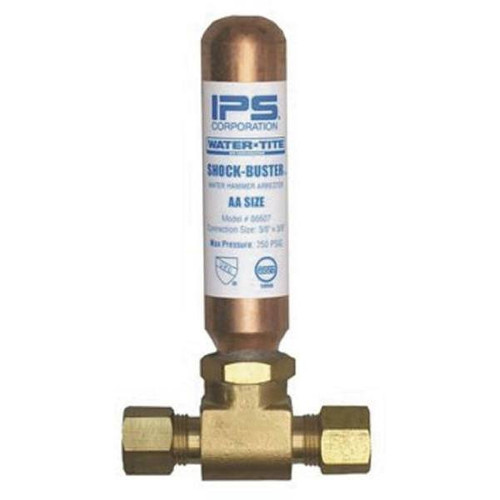 IPS Corporation Shock-Buster Water Hammer Lead Free 3/8" X 3/8", Compression Tee Arrestor