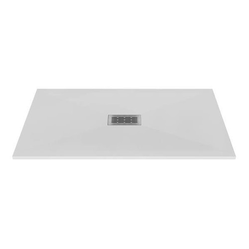 Castico 60" L X 32" W X 1.125" H Composite Stone Shower Pan White Sand