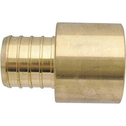 Apollo PEX-B Barb Female Copper Sweat Adapter, 1" X 1", Brass