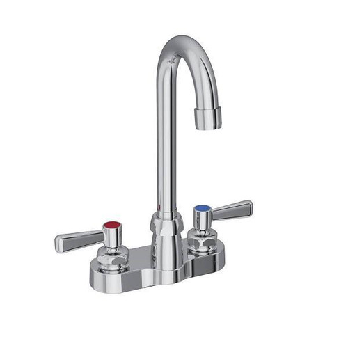 Elkay 4 In Gooseneck Scrub/Hand Wash Bathroom Faucet W/ Lever Handles (Chrome)