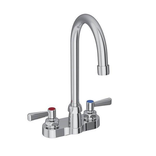 Elkay 5 In Gooseneck Scrub/Hand Wash Bathroom Faucet W/ Lever Handles (Chrome)