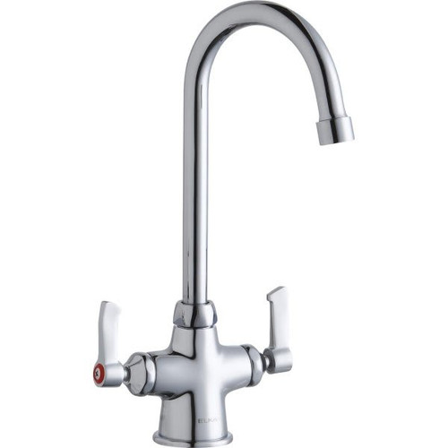 Elkay Bathroom Faucet, 1.5 Gpm, 10" Spout, Chrome, 2 Handles