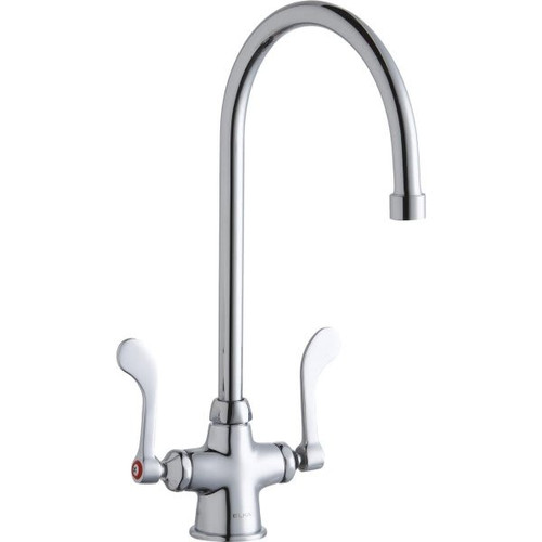 Elkay Scrub/Handwash Faucet, 2.2 Gpm, Chrome, 2 Handles