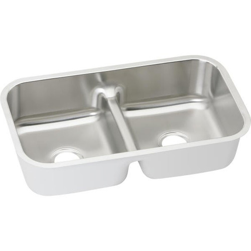 Elkay Double Bowl Stainless Steel Undermount Sink 32-1/2 X 18 X 8"