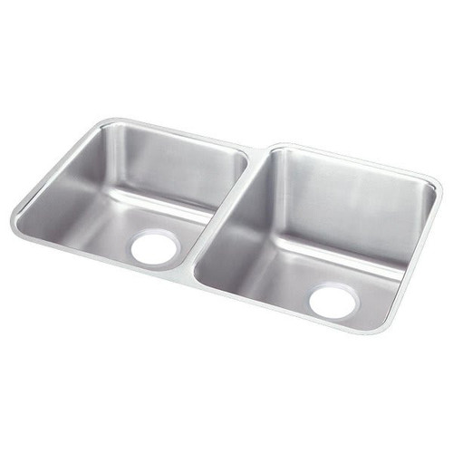 Elkay Double Bowl Stainless Steel Undermount Sink 31-1/4 X 20-1/2 X 9-7/8"