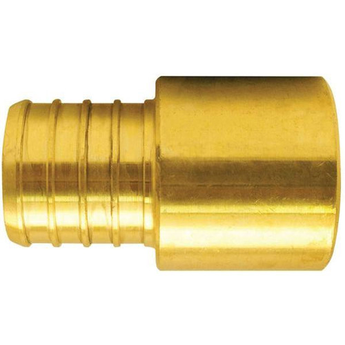 Apollo PEX-B Barb Male Copper Sweat Adapter, 1" X 1", Brass