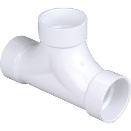 Nibco 4 In. PVC DWV All-Hub 2-Way Cleanout Tee Fitting