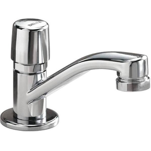 Delta Single-Handle Metering Utility Faucet (Chrome)