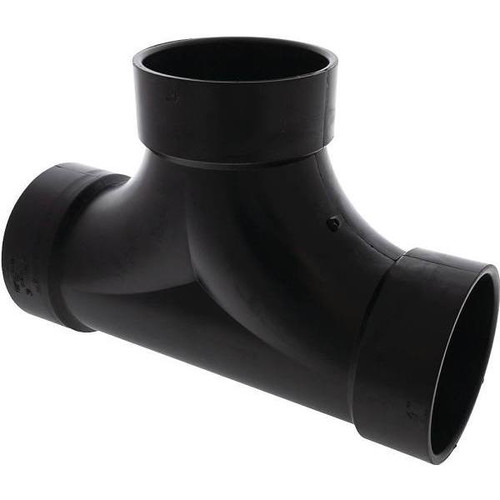 Nibco I5811-C 4" Hub X Hub X Hub 2-Way Cleanout Tee Abs-Dwv