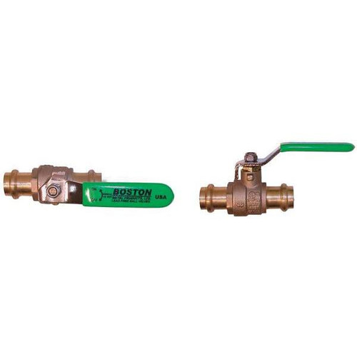 B-Press Style Ball Valve 1", Lead Free With Custom Handle