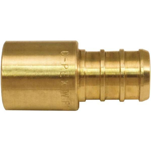 Apollo 1/2", Brass, Pex-B Barb X Male Copper Sweat Adapter, Package Of 10