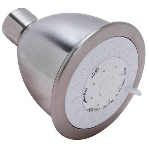 Seasons 3 In. Round 3-Function 1.5 GPM Fixed Showerhead, Brushed Nickel