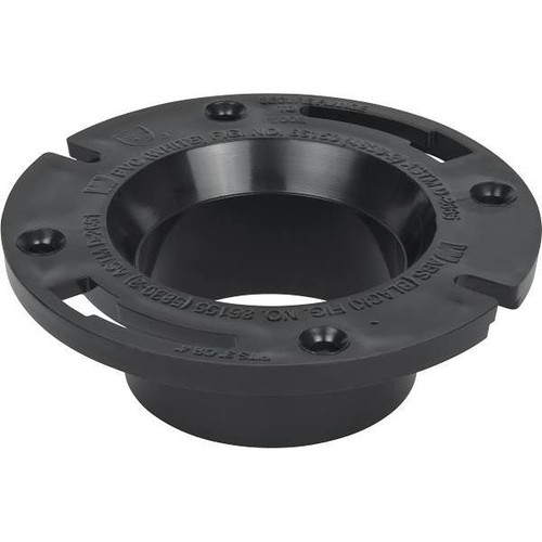 IPS 4 In. X 3 In. Closet Flange Flush Tite ABS