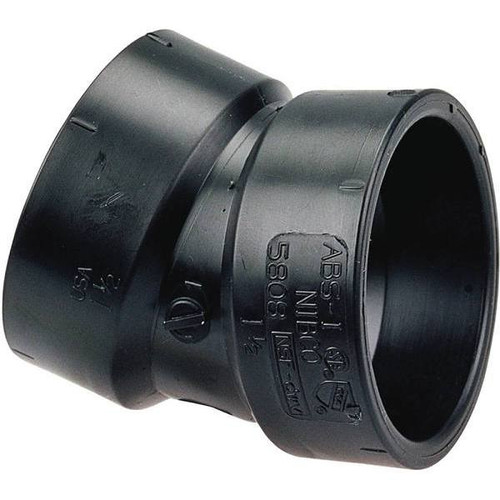 Nibco I5808 2" Hub X Hub 22-1/2" Elbow Abs-Dwv