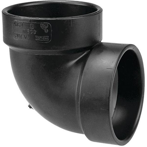 Nibco 1-1/2 In. ABS DWV 90 Deg. Hub X Hub Vent Elbow
