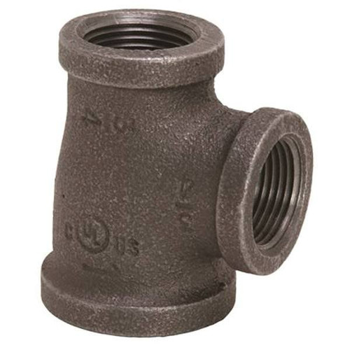 ProPlus 1 In. X 3/4 In. Black Malleable Tee