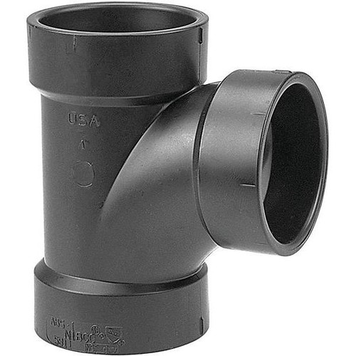 Nibco I5811 4" Hub X Hub X Hub Sanitary Tee Abs-Dwv