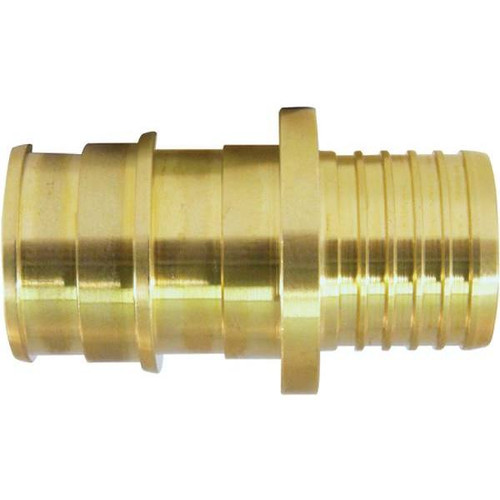 Apollo PEX-A Barb, Polybutylene Coupling, 1/2" X 1/2", Brass