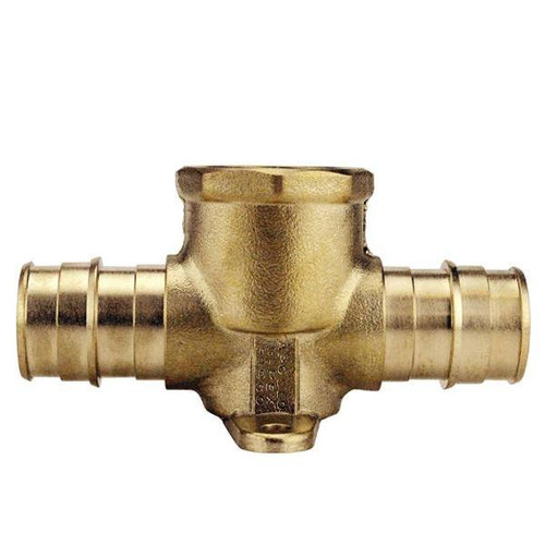 Apollo 3/4", Brass, PEX-A Barb X Brass PEX-A Barb X Female Pipe Thread Drop-Ear Tee