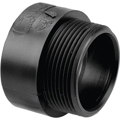 Nibco 3 In. ABS DWV Hub X Mip Adapter Fitting