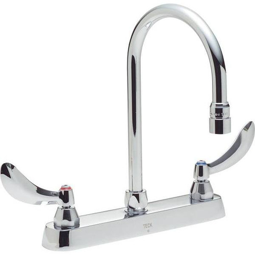 Delta Commercial 8 In. Widespread 2-Handle High-Arc Bathroom Faucet (Chrome)