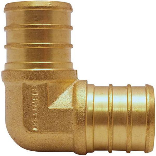 Apollo 3/4", Brass, PEX-B Barb 90 Deg. Elbow Pro, Package Of 25