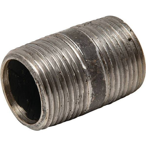 Mueller Streamline 3/4 In. X 1-1/2 In. Black Malleable Nipple