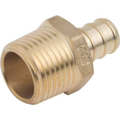 Sharkbite 1/2 In. X 1/2 In. PEX Barb Fitting Mip Mip Adapter