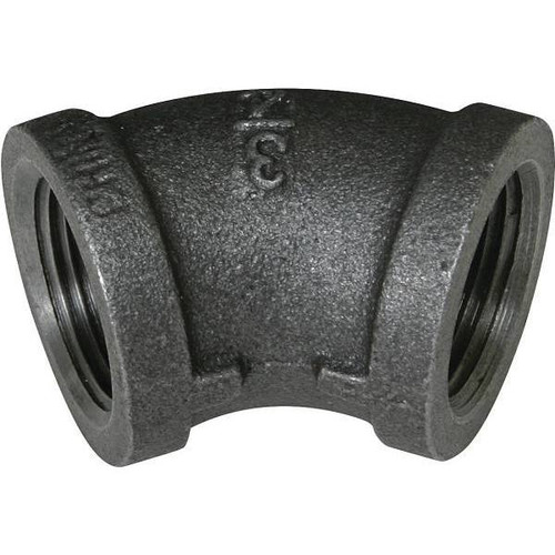 Mueller Streamline 3/4 In. X 3/4 In. Black Malleable Iron 45 Degree Elbow