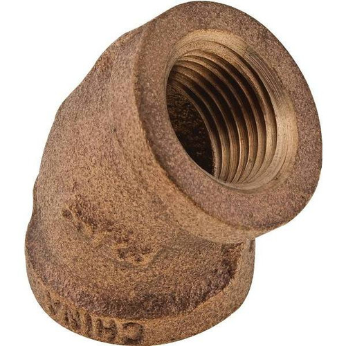 0.75" 45 Degree Brass Elbow
