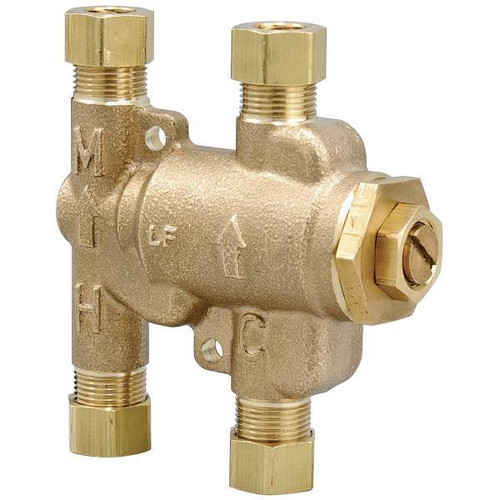 Watts 3/8 In. Lead-Free Thermostatic Mixing Valve