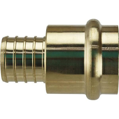 Apollo PEX-B Barb Press Adapter, 1" X 1", Brass