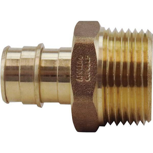 Apollo 3/4", Brass, PEX-A Expansion Barb X 1", Mnpt Male Adapter