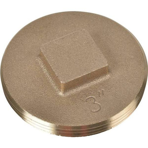 Oatey 3 ", Brass Threaded Cleanout Plug